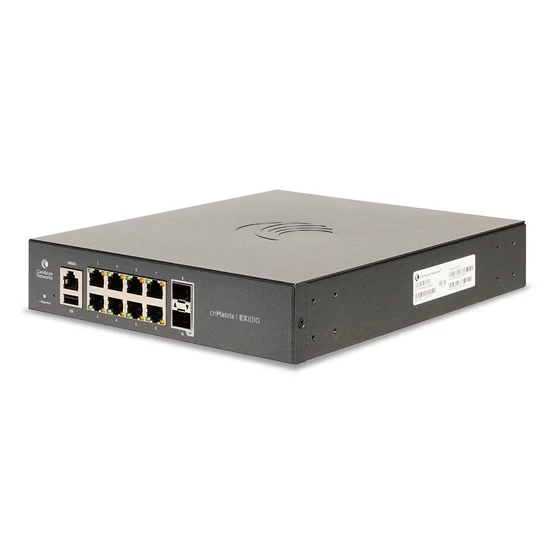 Cambium Networks cnMatrix EX1010, Intelligent Ethernet Switch, tápkábel nélkül, 10 port