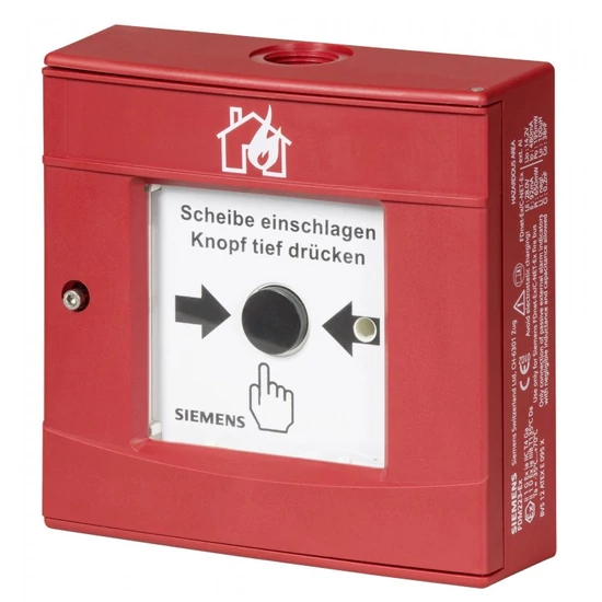 SIEMENS FDM223-EX C-NET/FDnet címezhető gyújtószikramentes kézi jelzésadó robbanásveszélyes területr