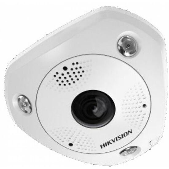HIKVISION DS-2CD63C5G0E-IVS 12 MP 360° vandálbiztos IR Smart IP panorámakamera; hang/riasztás be-/kimenet; mikrofon/hangszóró