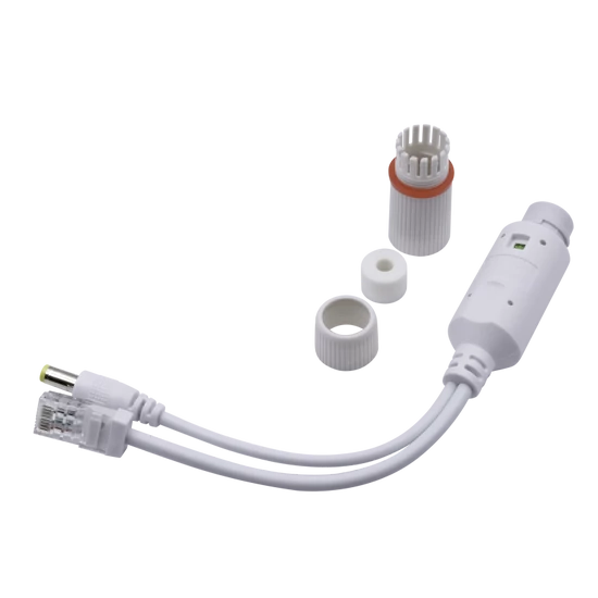 NESTRON NOS-11E-12D-W 12V PoE splitter, PoE bemenet / 12VDC+10/100 Ethernet kimenet; max. 30W; IP67