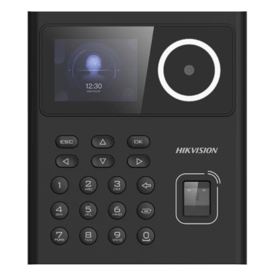 HIKVISION DS-K1T320MFWX 2,4" arcfelismerő beléptető vezérlő terminál; ujjnyomat- és Mifare kártyaolv