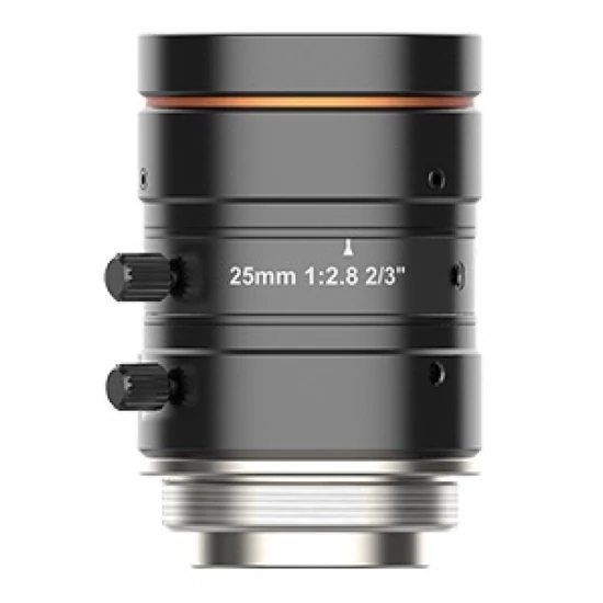HIKROBOT MVL-MF2528M-8MP Objektív; 25 mm fix fókusztávolság; 8 MP; F2.8-F16; 2/3"; C-menet