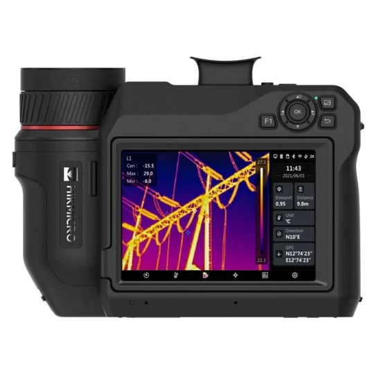 HIKMICRO HM-TP96-Q/W-SP60-L25 Hordozható thermográfiai kamera; 640x480; 24,8°x18,7°; 5" érintő kijel