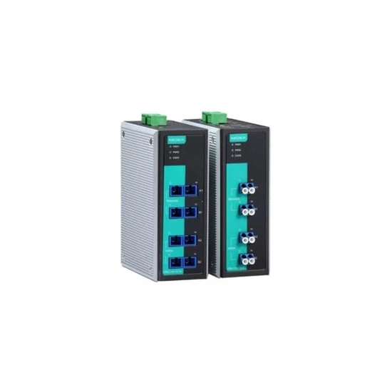 MOXA OBU-102-SS-ST 2-channel optical fiber bypass unit with 4 single-mode ports, ST, -20 to 70°C ope