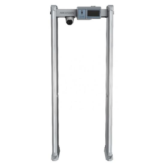 HIKVISION ISD-SMG318LT-F Fémérzékelő kapu beépített testhőmérséklet méréssel; 160x120; 18 független érzékelési zóna; LCD