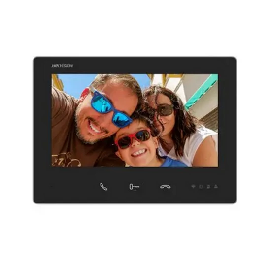 HIKVISION DS-KH7300EY-TE2 Kétvezetékes HD video-kaputelefon beltéri egység; 7" LCD kijelző; 1024x600