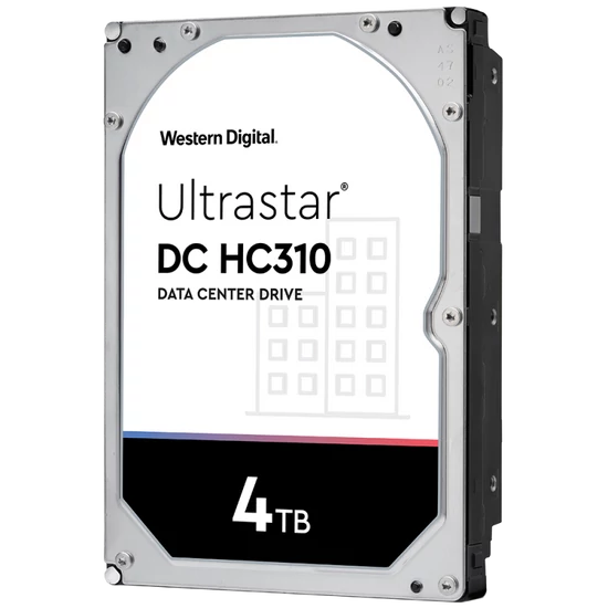 WESTERN DIGITAL HUS726T4TALE6L4 WD Ultrastar; 4 TB biztonságtechnikai merevlemez; RAID; 24/7 alkalma