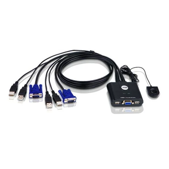 Aten USB 2 portos KVM switch