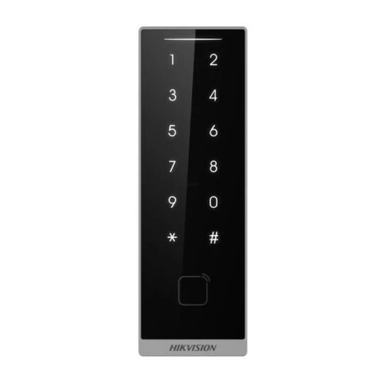 HIKVISION DS-K1105EDKB Kártyaolvasó EM, DESfire, Mifare ; RS485 vagy Wiegand kimenet; Bluetooth; PIN