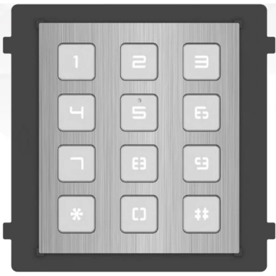 HIKVISION DS-KD-KP/S Társasházi IP video-kaputelefon kültéri billentyűzet/tasztatúra modulegység; ro
