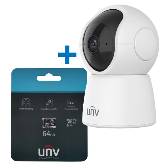 UNIVIEW Uho-S2-SD Otthoni Sorozat - 2MP WiFi-s PT kamera, ajándék microSD kártya