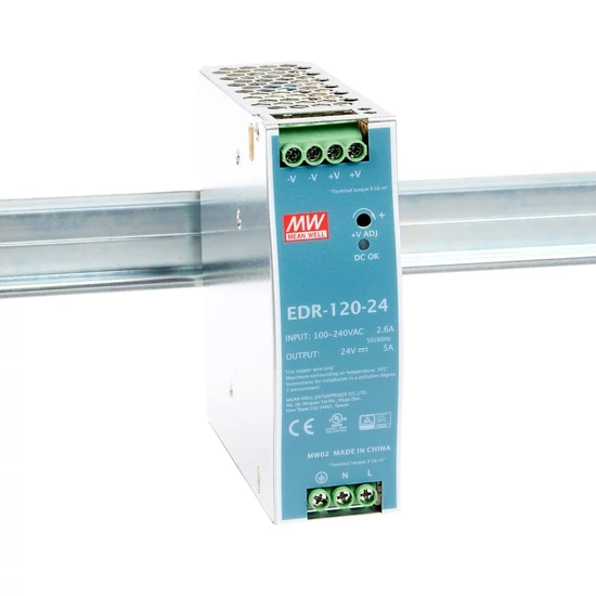 Mean Well EDR-120-24 Tápegység, 24 V DC, 120 W