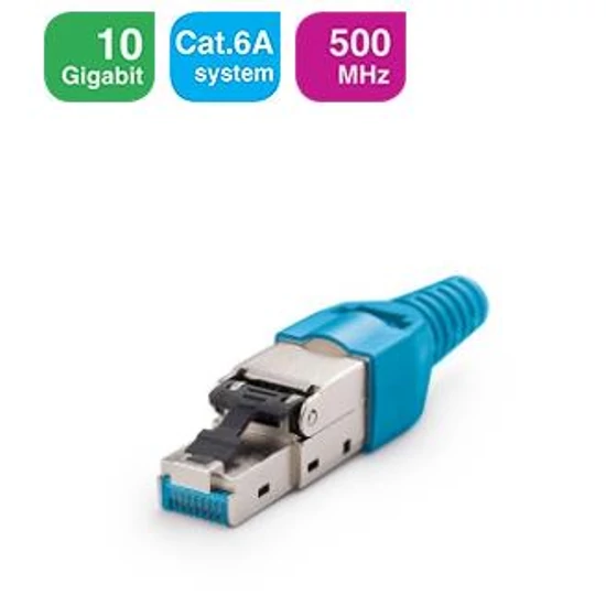 KELINE KE-FT45-C6AS Szerszám nélkül szerelhető RJ45/s dugó, közvetlenül szerelhető Cat.7A, Cat.7, Ca
