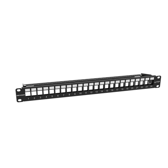 HIKVISION DS-1CP0U24-1U Black Kiegészítő, kábel patch panel, 1U