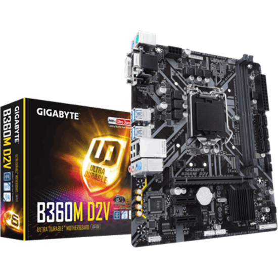 GIGABYTE B360M D2V Alaplap - Intel s1151