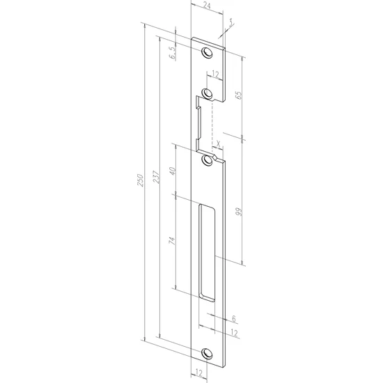 Assa Abloy FF-69035-01 Zárpajzs
