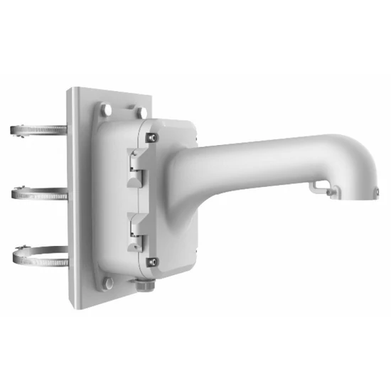 HIKVISION DS-1604ZJ-box-pole Kültéri fali tartó 5" speed dómhoz; kötődobozzal; oszlopkonzollal; 100-