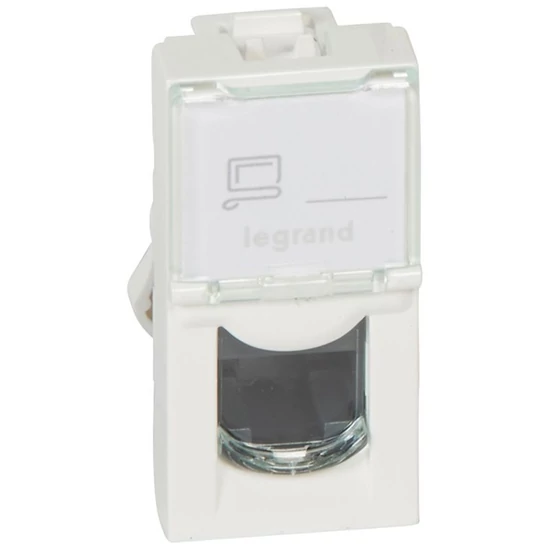 LEGRAND 076551 Program Mosaic LCS2 RJ45 aljzat Cat 5e UTP 1 modul fehér