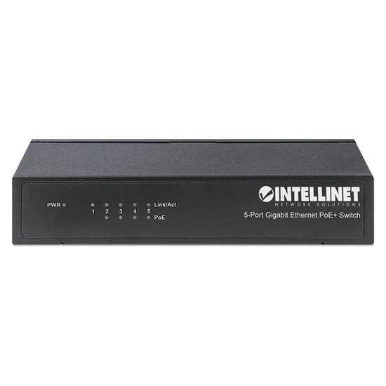 MANHATTAN 561228 Switch PoE - 5 port, 4db 1Gbps PoE+ + 1db 1Gbps, 802.3at/af, 60W