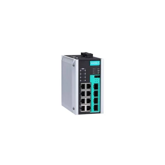 MOXA EDS-G512E-8PoE-4GSFP-T 12-port full Gigabit managed Ethernet switch, 8 10/100/1000BaseT PoE/PoE