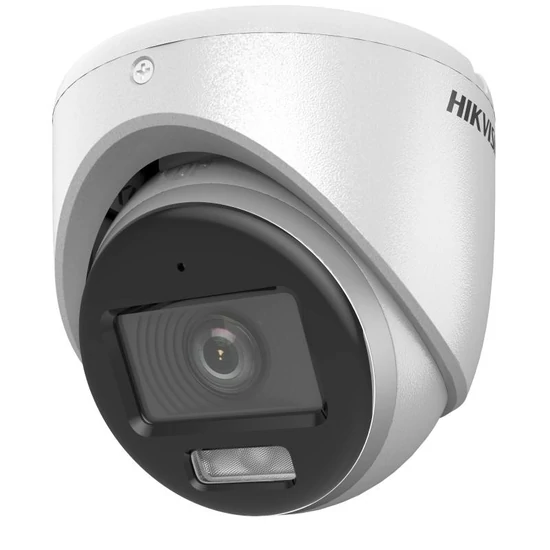 HIKVISION DS-2CE70DF0T-LMFS (2.8mm) 2 MP ColorVu fix THD turret kamera; IR/láthatófény; TVI/AHD/CVI/