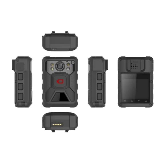 HIKVISION DS-MCW407/32G/GLE (D) Hordozható testkamera; LCD kijelzővel és beépített WiFi-vel; LTE; 32