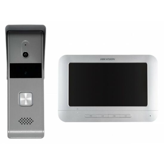HIKVISION DS-KIS203T Analóg video-kaputelefon szett; 4 vezetékes; esővédővel