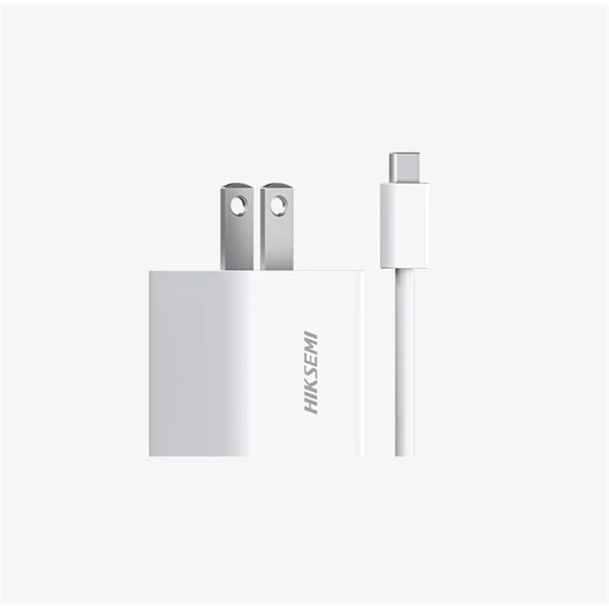HIKSEMI HS-HUB-GAN33(STD)/1C1A/33W/WHITE Hikvision Telefon töltő - 1db USB-C, 1db USB-A + USB-C kábe