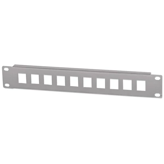 MANHATTAN 714969 Patch panel - Üres patch panel, 10 portos, 10" 1U, Szürke