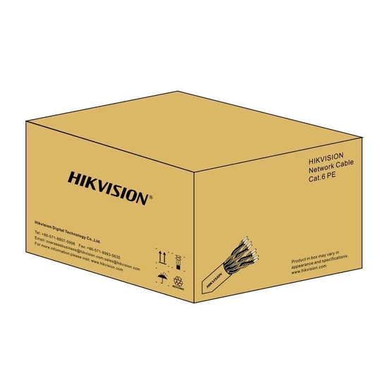 HIKVISION DS-1LN6OPSPE/Black 305m Kábel, Hálózati kábel, F/UTP CAT 6, 305 méter