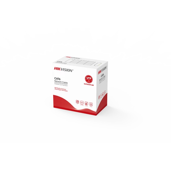 HIKVISION DS-1LN6OUTPE black 305m Kábel, Kültéri hálózati kábel, UTP CAT 6, 305 méter