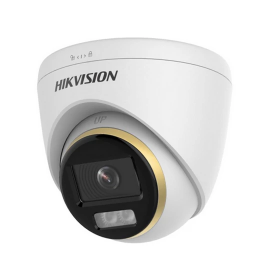 HIKVISION DS-2CE72DF3T-LFS (3.6mm) 2 MP ColorVu THD WDR fix turret kamera; IR/láthatófény; beépített