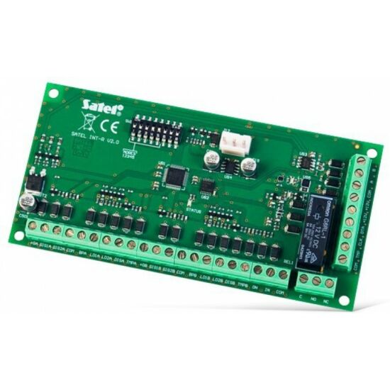 SATEL INT-R Ajtóvezérlő, közelítő kártya- és chipolvasó vezérlő modul INTEGRA rendszerekhez