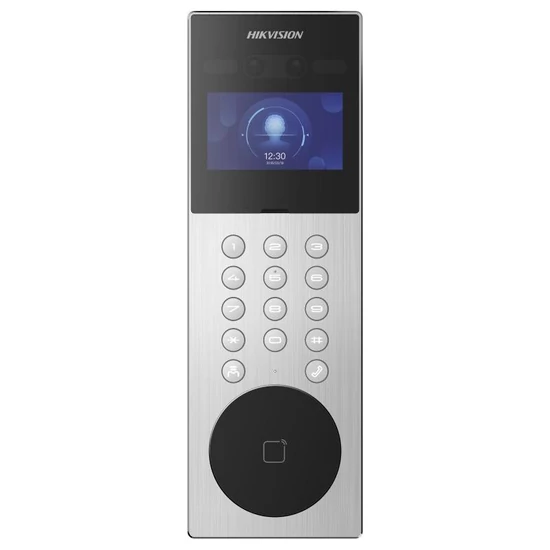 HIKVISION DS-KD9203-ME6 Társasházi IP video-kaputelefon kültéri egység; arcfelismerés/kártyaolvasó;