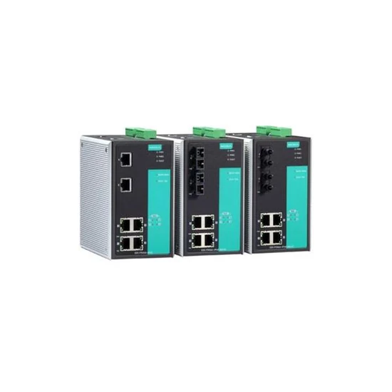 MOXA EDS-P506A-4PoE Managed PoE Ethernet switch with 4 PoE 10/100BaseT ports, 0 to 60°C