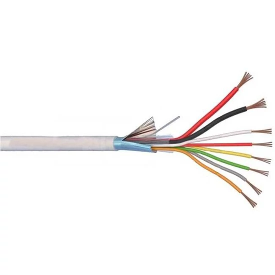 Biztonságtechnikai kábel, 6 eres, 6x0,22 mm2, 500 m