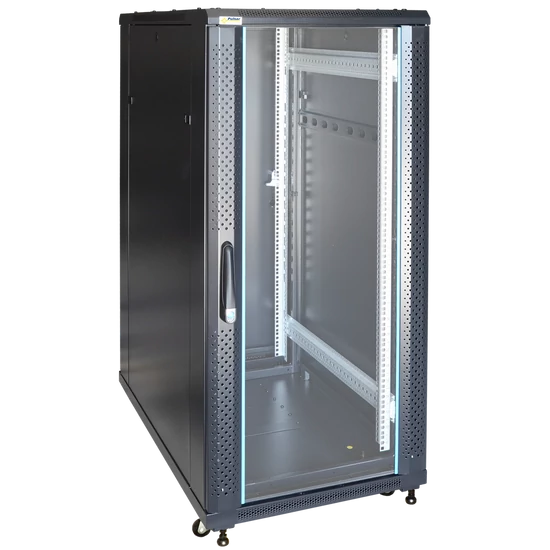 PULSAR RS2761 19" 27U 600x1000 álló rack szekrény; lapraszerelt; fekete