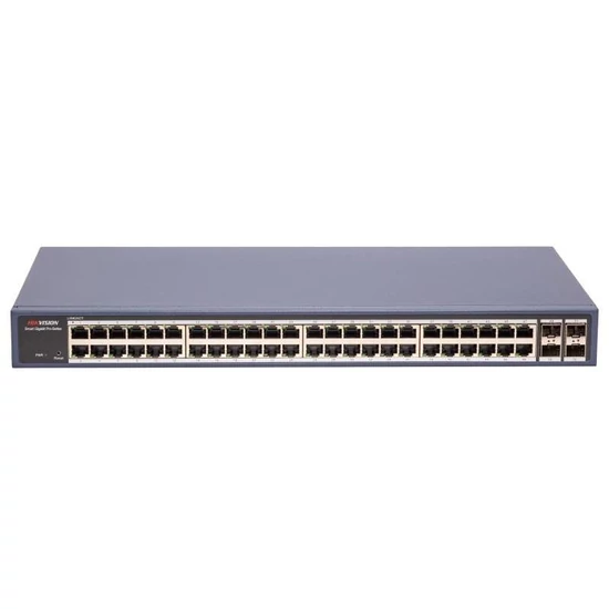 HIKVISION DS-3E1552-SI-48T4F 52 portos Gbit switch; 48 RJ45 + 4 SFP uplink port; smart menedzselhető