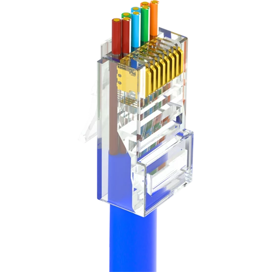 WALISEC RJ45-P6U csatlakozó - 100db/csomag
