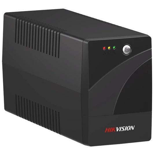 HIKVISION DS-UPS1000-R Szünetmentes tápegység; 1000 VA/600 W; beépített akkumulátor 12V/9Ah; 2 db Schuko