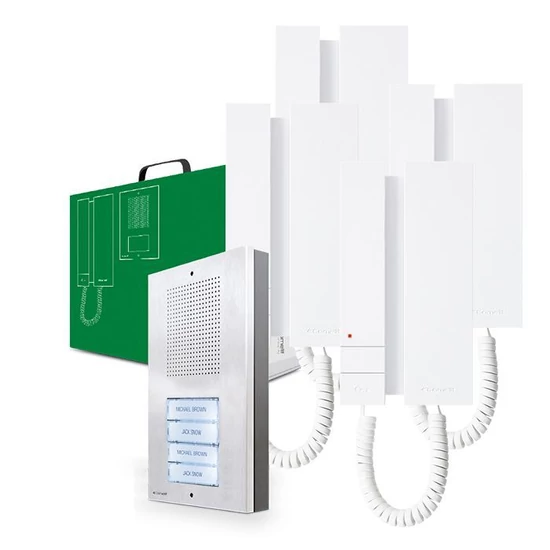 Comelit KAE5064 4+n vezetékes, többlakásos audio kaputelefon szett