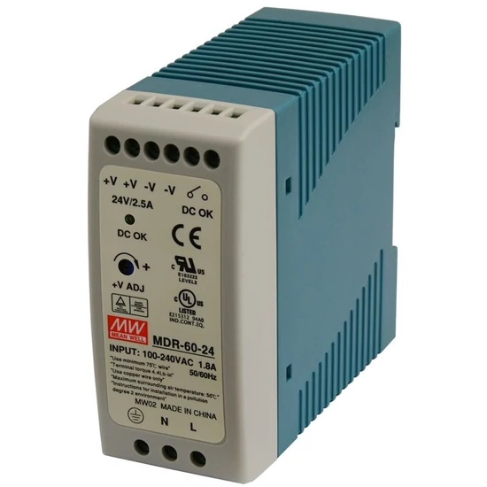 Mean Well MDR-60-24 Tápegység, 24 V DC, 60 W
