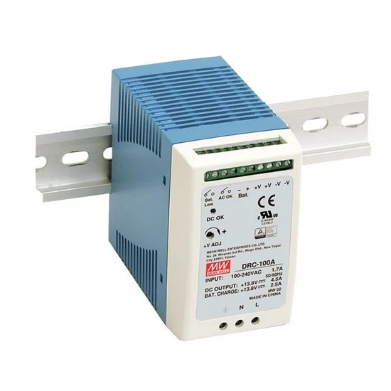 Mean Well DRC-100B akkumulátortöltős Tápegység, 24 V DC, 96,6 W