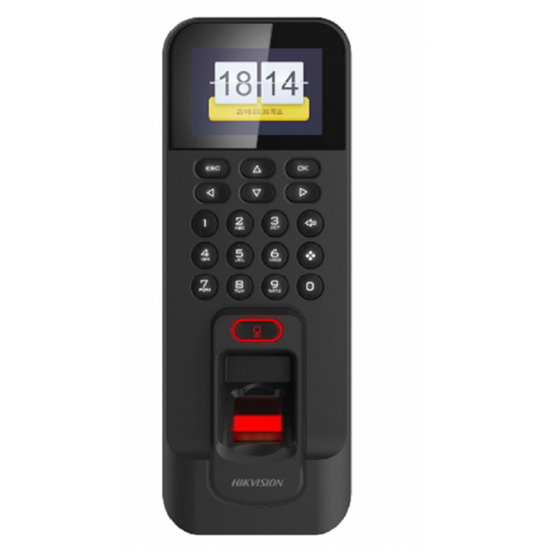 HIKVISION DS-K1T804AMF Beléptető vezérlő terminál; ujjnyomat- és Mifare hitelesítéssel; RS485 és Wiegand kimenet