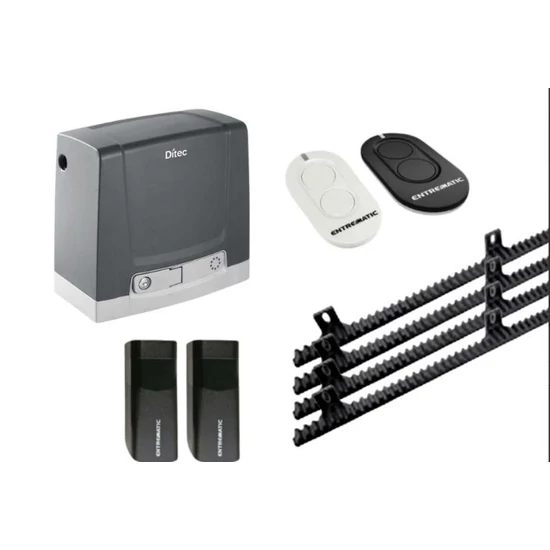 DITNES500GLS_SZETT tolókapu szett, 500kg, CS12MG vezérlés, 434/868 MHz vevő, 24V DC