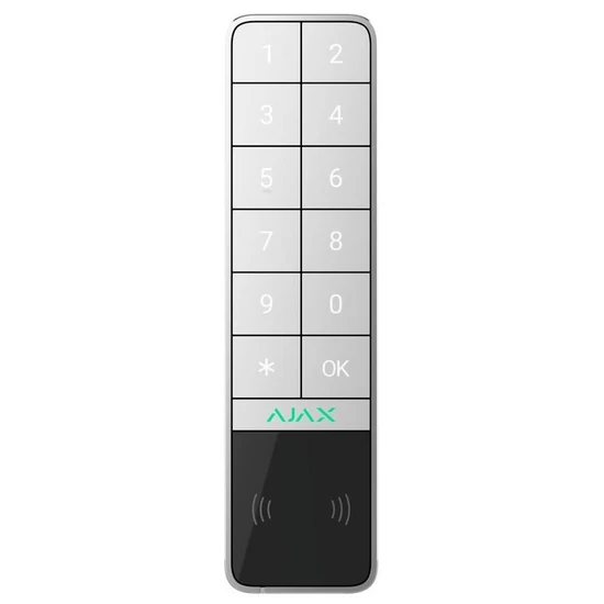 AJAX KEYPAD-OUTDOOR-WHITE Keypad Outdoor kültéri kezelő kártyaolvasóval; fehér