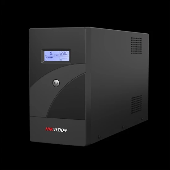 HIKVISION DS-UPS2000-R Szünetmentes tápegység;2000 VA/1200 W;LCD kijelző;2 db beépített akkumulátor