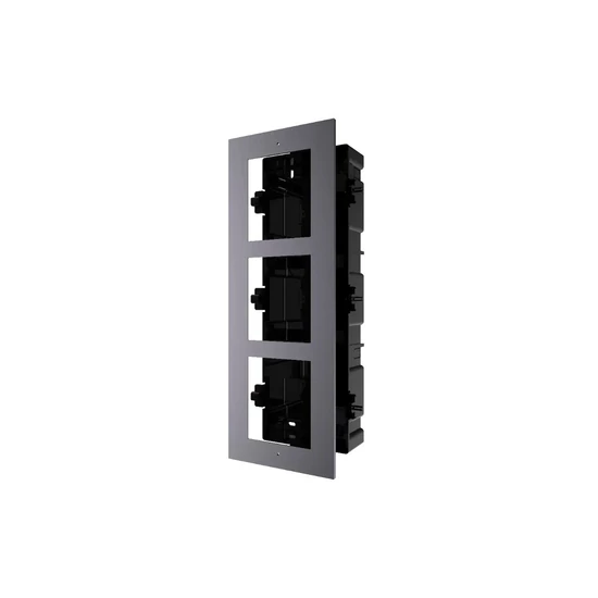 HIKVISION DS-KD-ACF3(Plastic) Moduláris IP video-kaputelefon szerelőkeret süllyesztő keret, 3 modulo