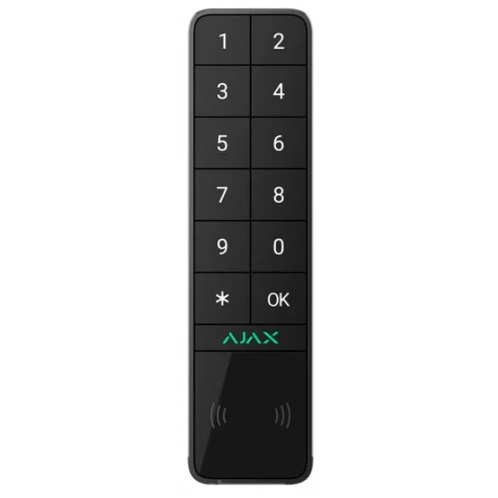 AJAX KEYPAD-OUTDOOR-BLACK Keypad Outdoor kültéri kezelő kártyaolvasóval; fekete