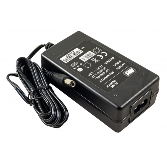 NESTRON DSA-12PAG-12-3A-CCTV Asztali CCTV tápegység 12 VDC/3 A; tápkábellel